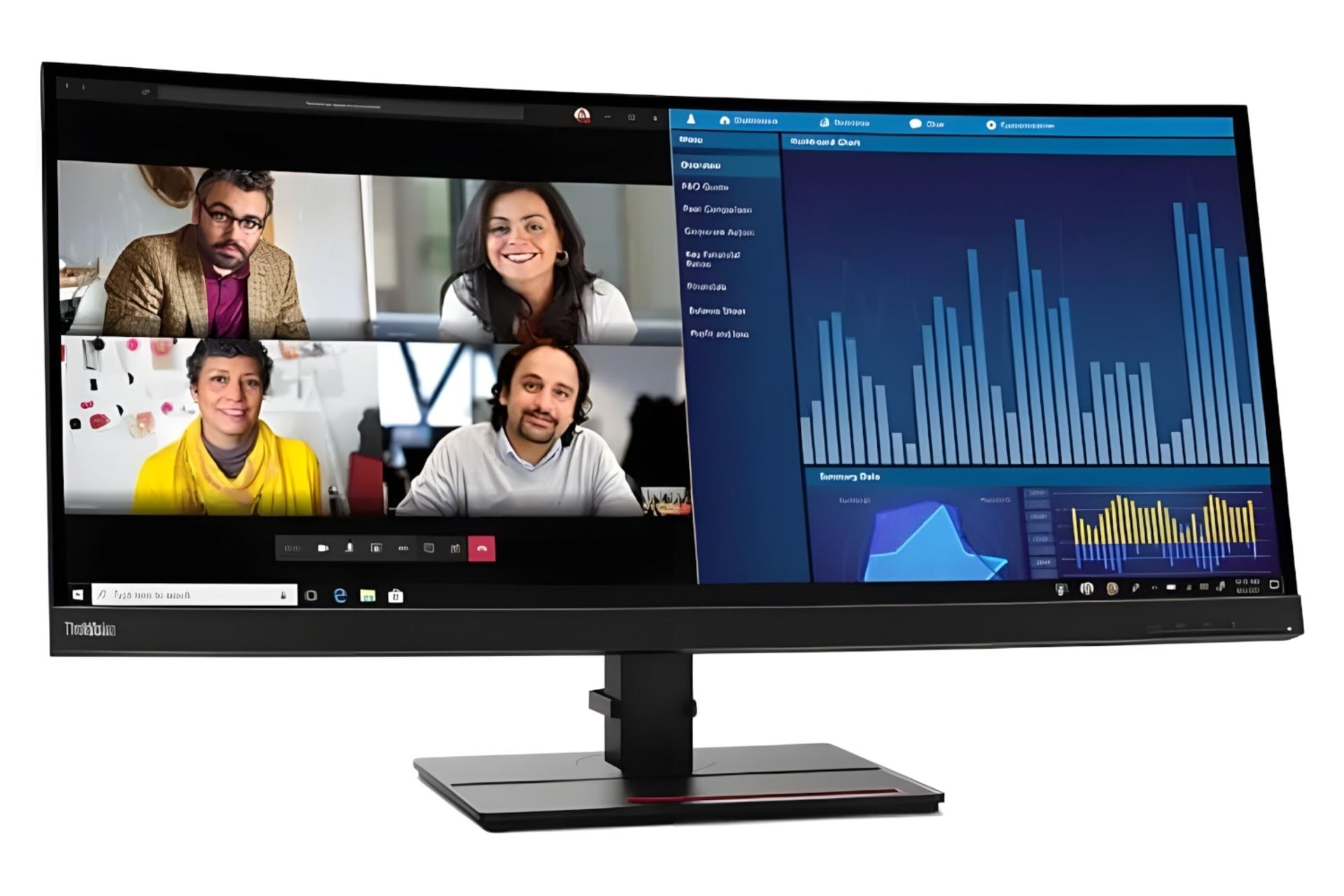 مانیتور لنوو Lenovo ThinkVision P34w-20 UWQHD