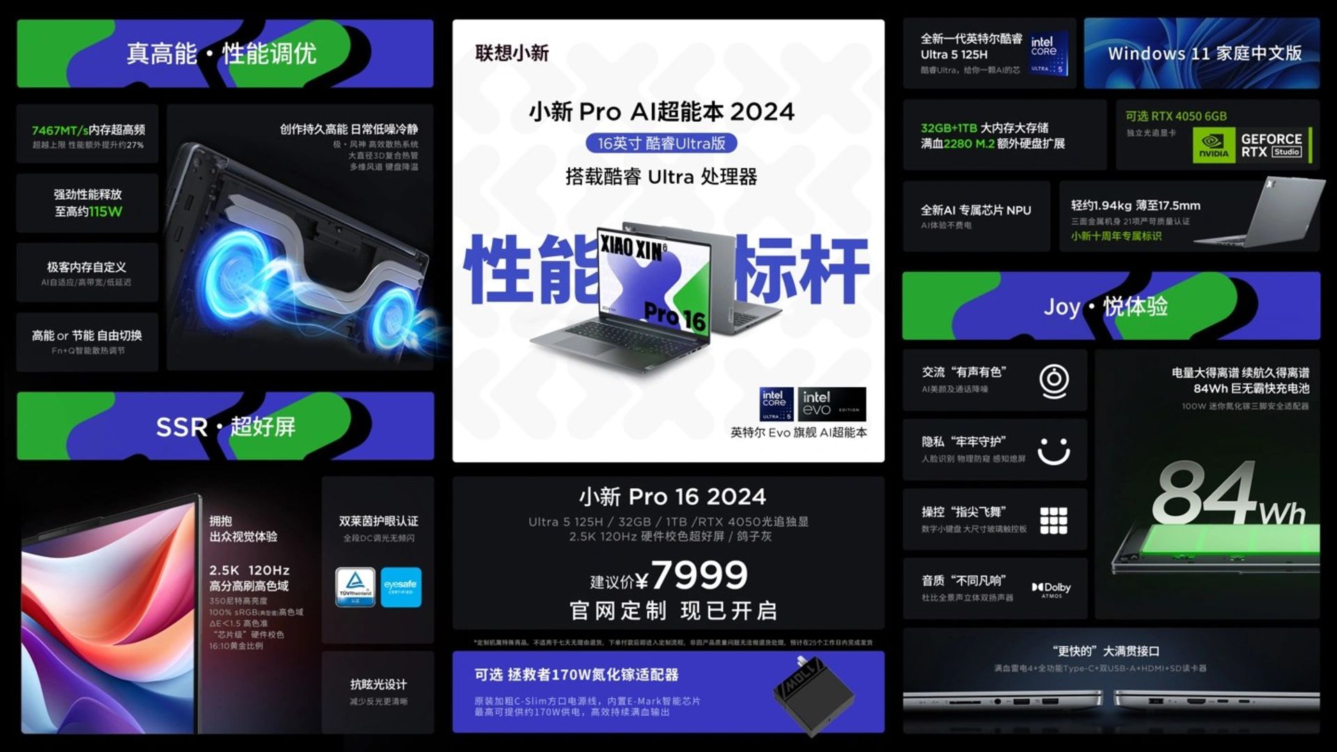 مشخصات لپ تاپ لنوو Xiaoxin pro 16 2024