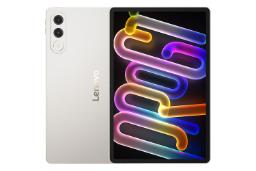 نمای کلی تبلت Xiaoxin تبلت پرو GT لنوو / Lenovo Xiaoxin Tablet Pro GT با نمایشگر روشن و نمایش دوربین و لوگوی پنل پشت