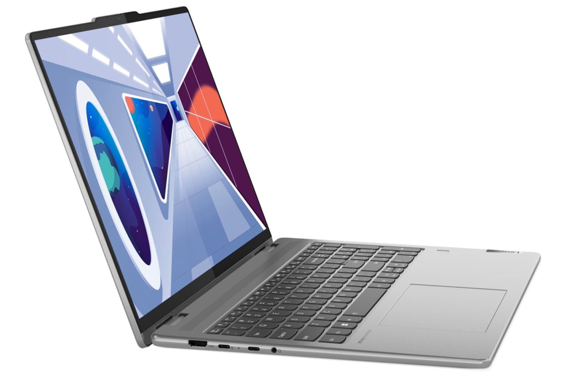 لپ تاپ لنوو Lenovo Yoga 7 2023 از نمای کناری