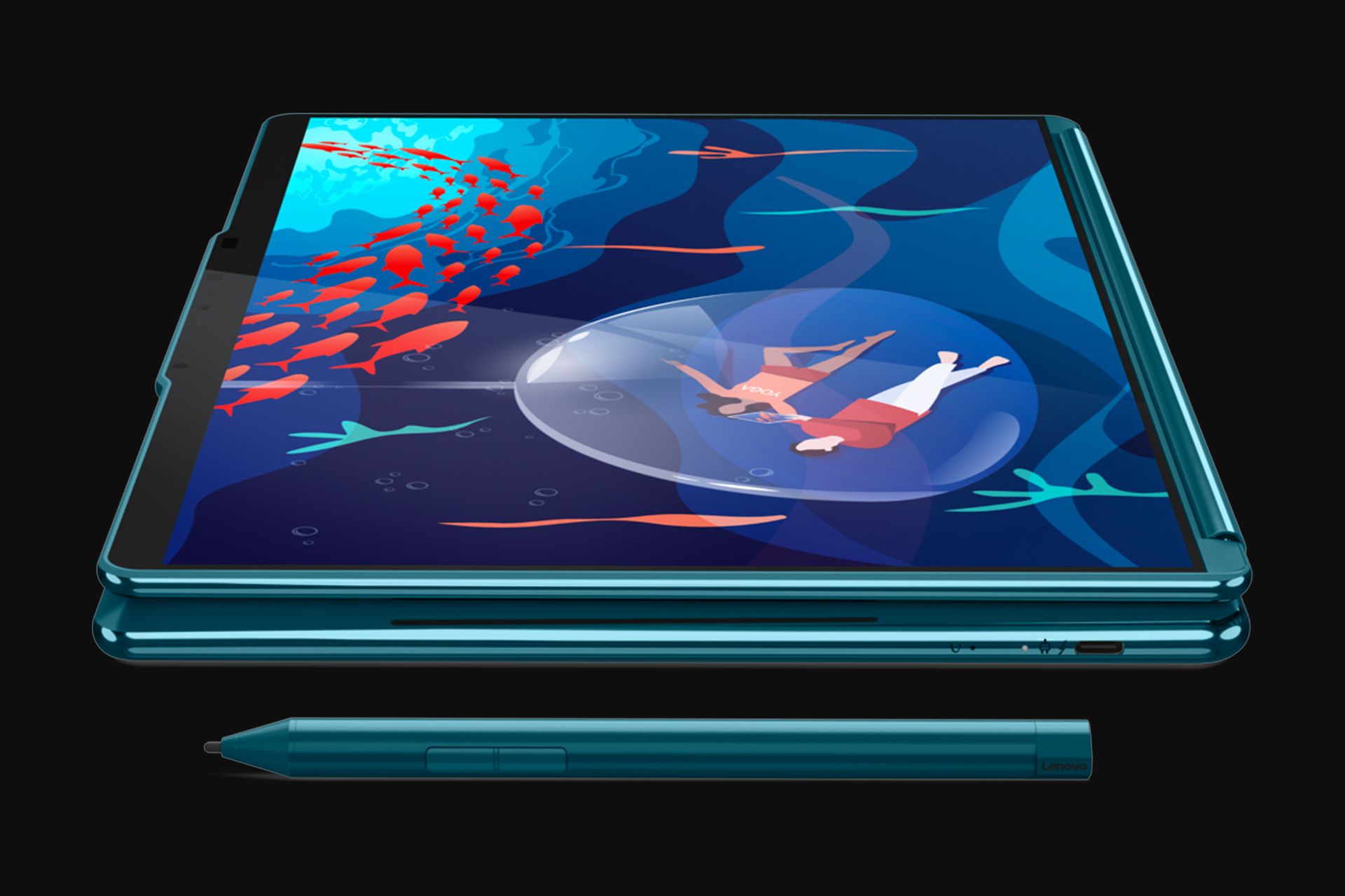 لپ تاپ لنوو یوگا Lenovo Yoga Book 9i با قلم لمسی