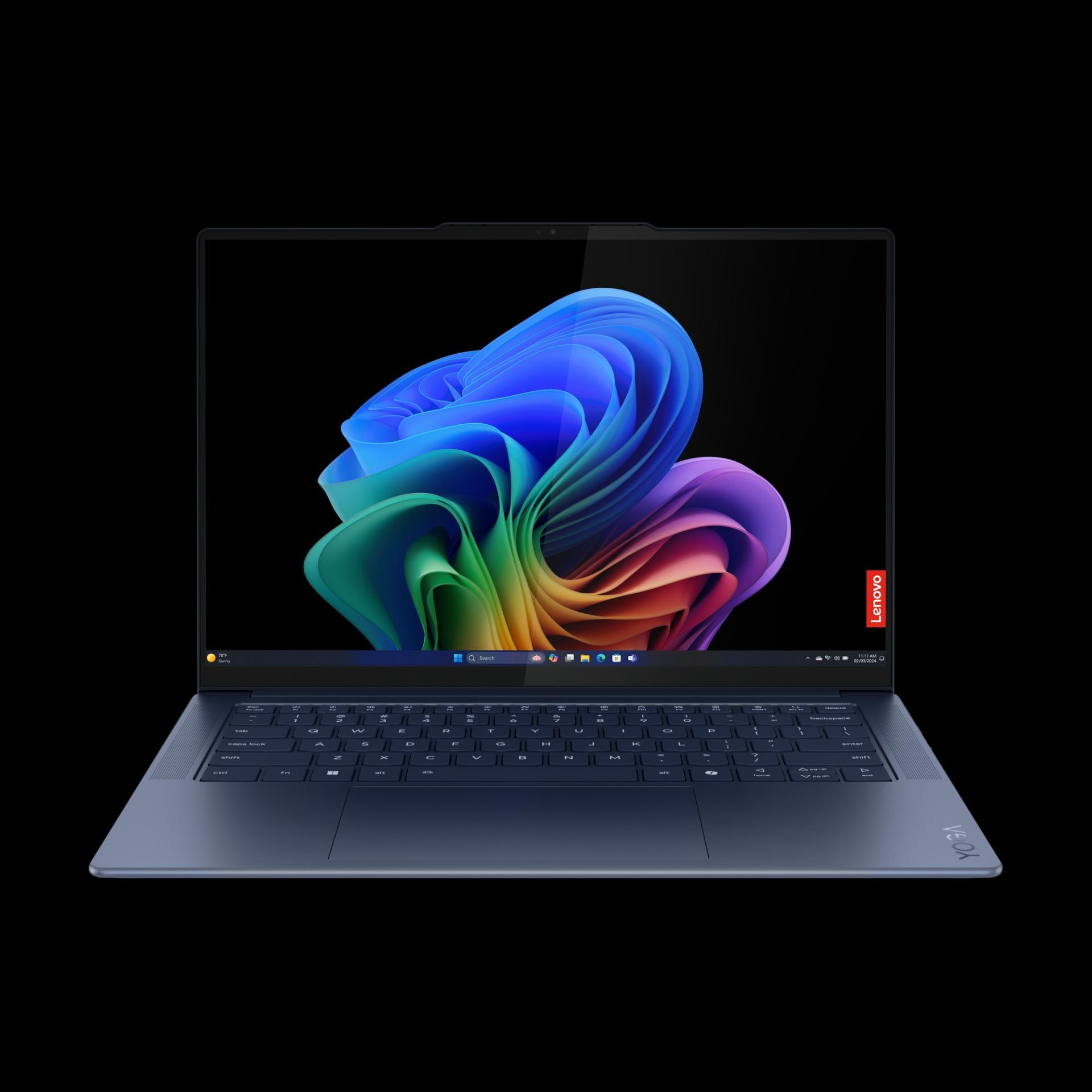 لپ‌تاپ Lenovo Yoga Slim 7x 14 Gen 9 از نمای جلو
