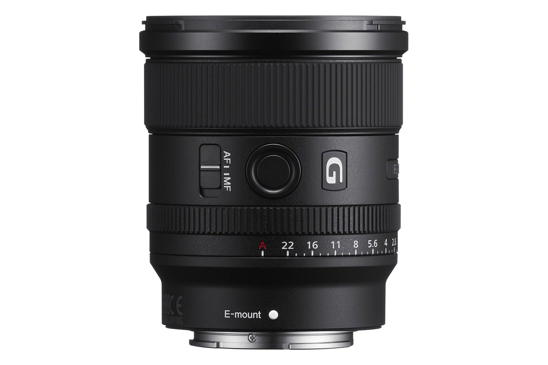 لنز سونی Sony FE 20mm F1.8G رنگ مشکی