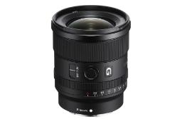 لنز سونی Sony FE 20mm F1.8G نمای بالا و جلو