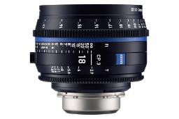 لنز زایس Zeiss 18mm T2.1 CP.3 نمای جانبی ایستاده