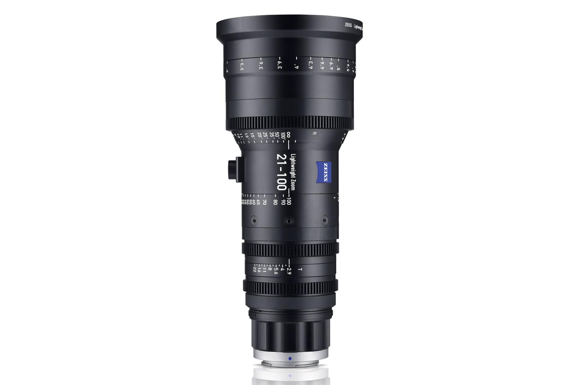 لنز زایس Zeiss 21-100mm T2.9-3.9 LWZ.3 نمای جانبی ایستاده