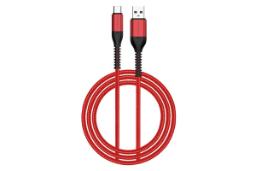کابل شارژ USB لنشن Type-A به Type-C مدل ACT-27W1M با طول 1 متر رنگ قرمز