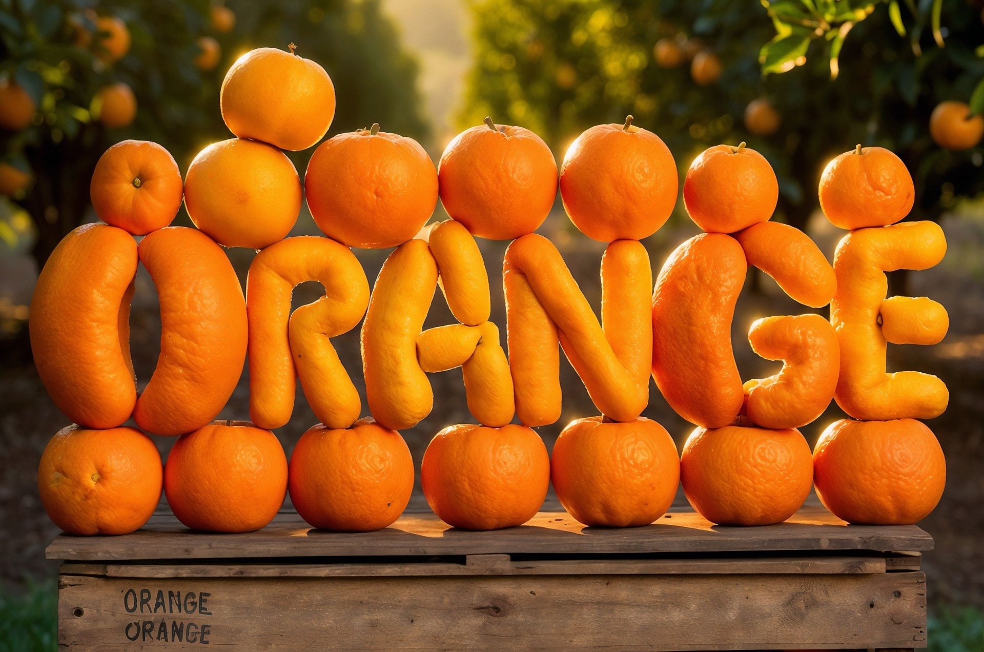 عبارت Orange ساخته شده با پرتغال توسط هوش مصنوعی Leonardo.ai