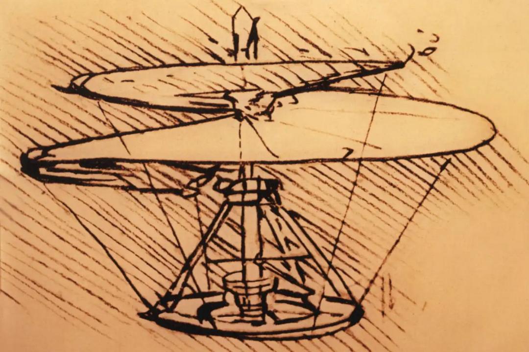 طراحی پیچ هوایی لئوناردو داوینچی
