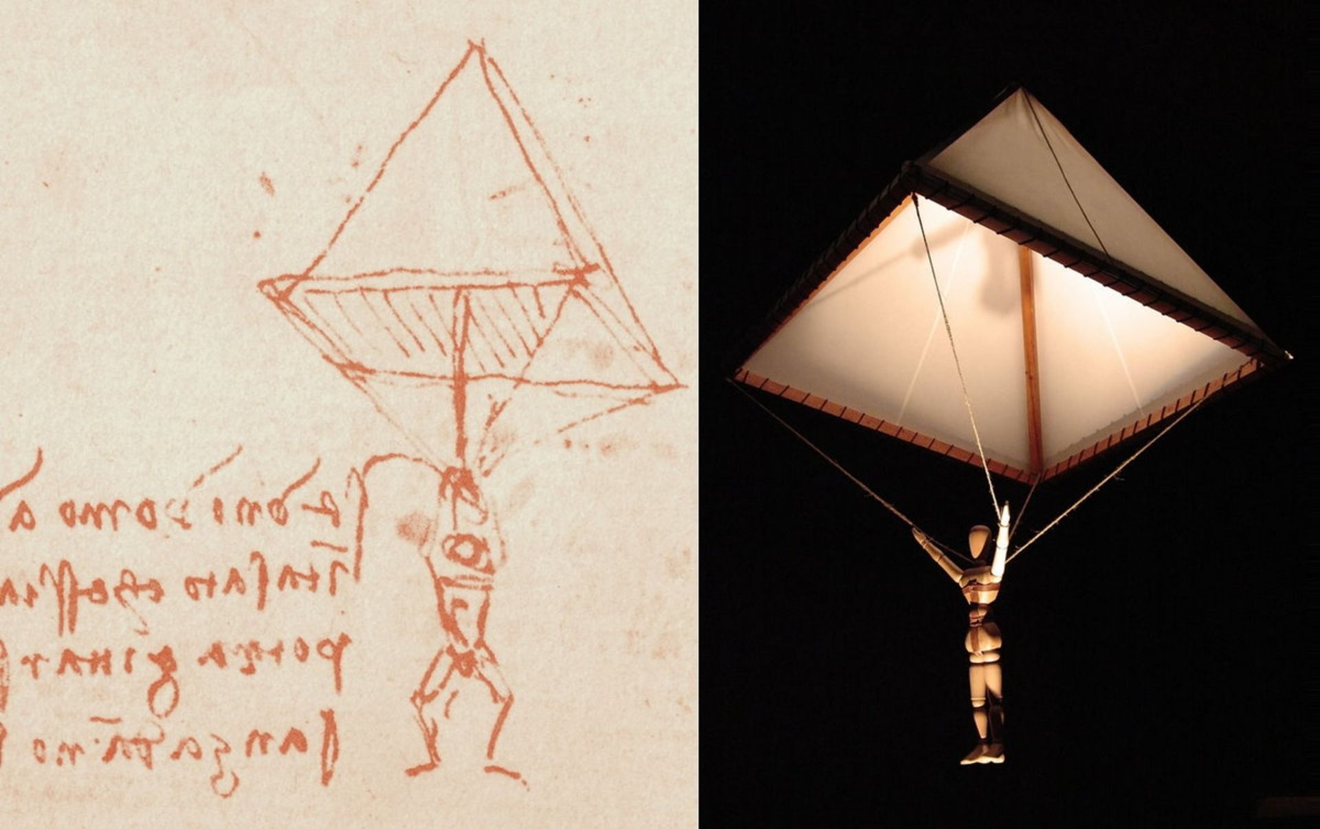 طراحی چتر نجات داوینچی