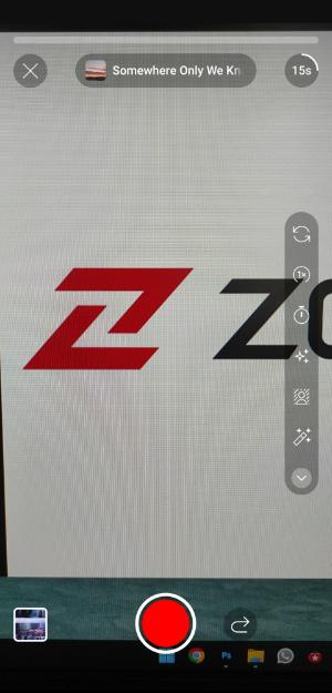 Showing the Zoomit logo in YouTube shorts and the toolbar on the side