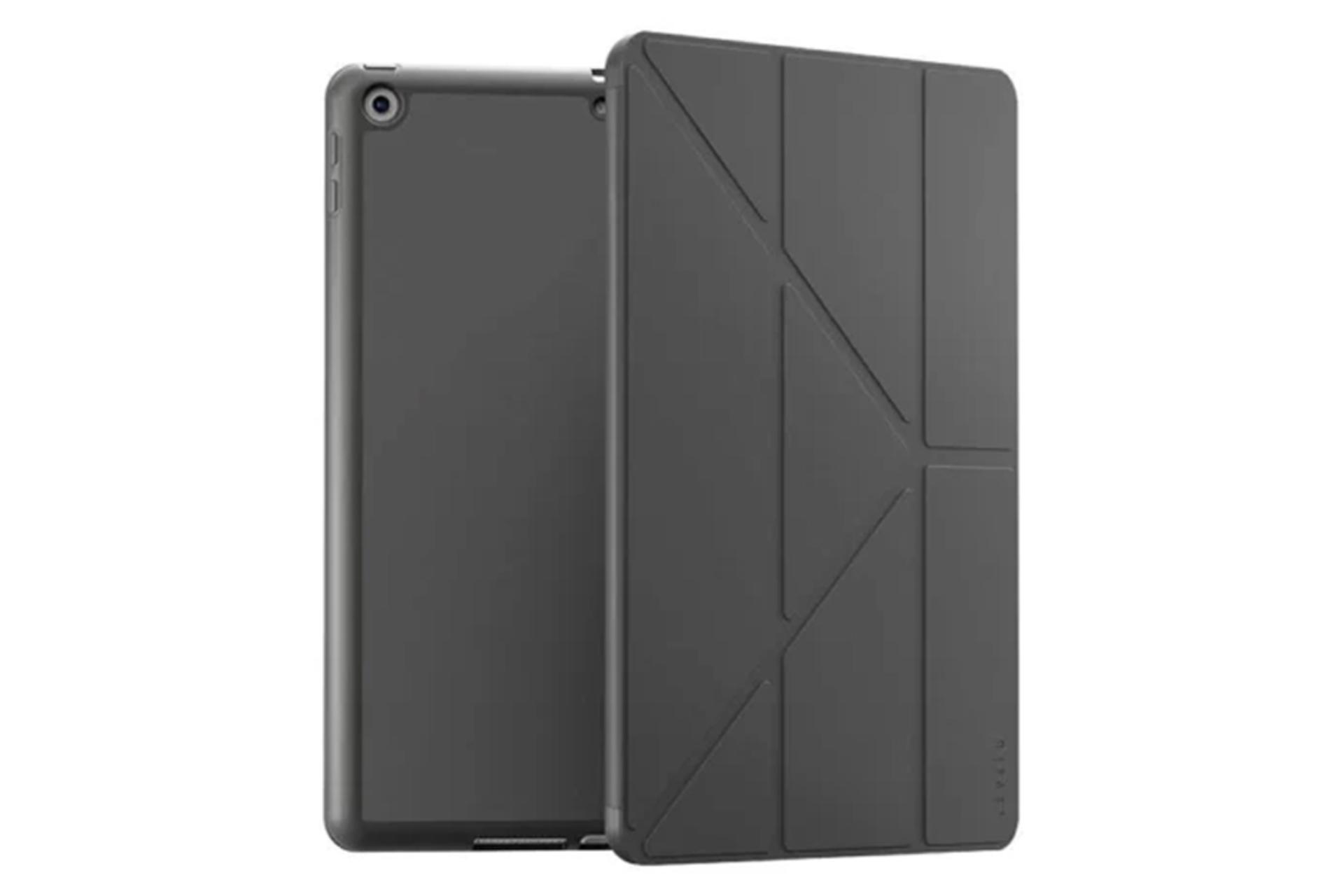 قاب تبلت کیف کلاسوری لولو مدل Elegante Hybrid مناسب اپل iPad 10.2 2021 / 2020 / 2019 رنگ مشکی