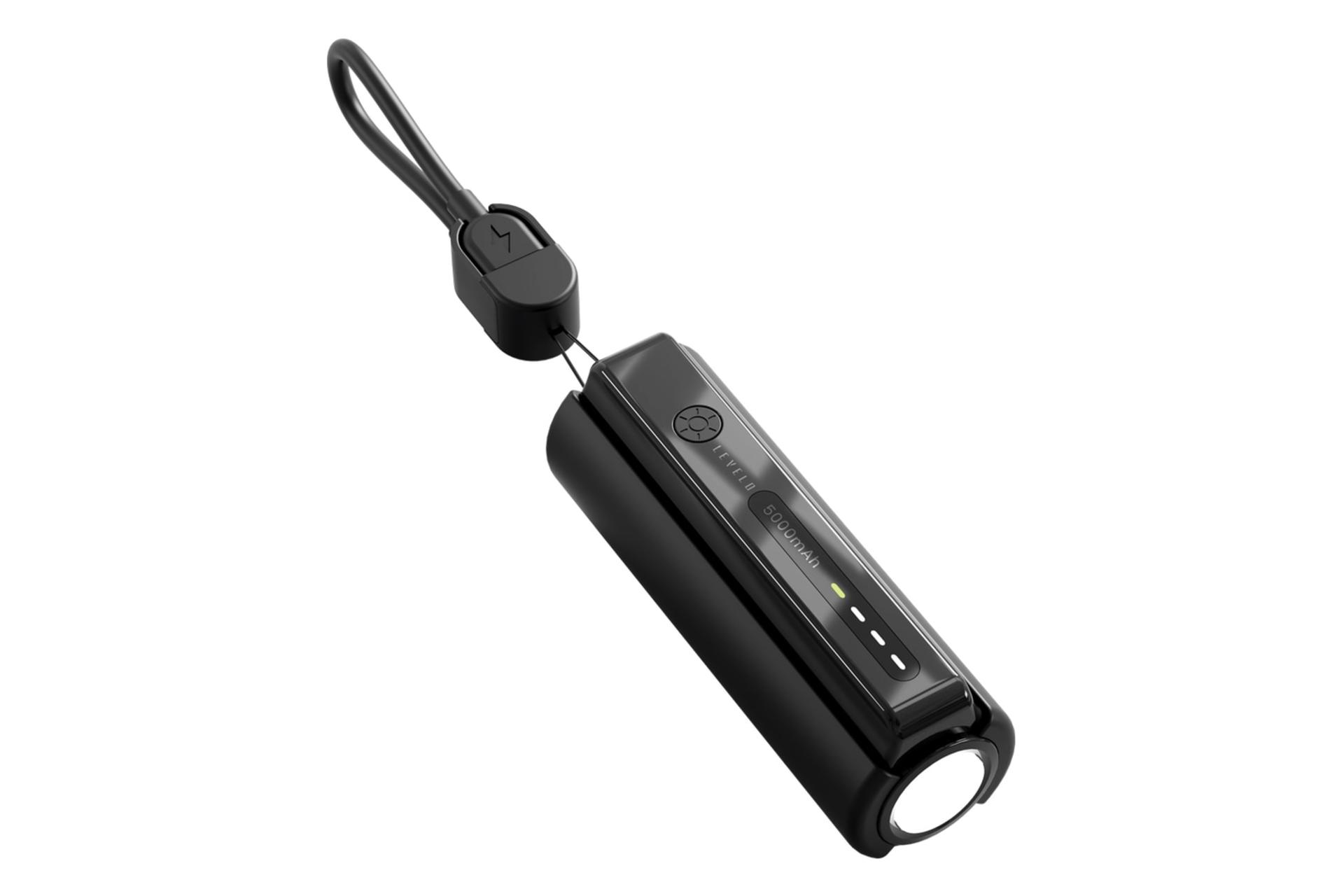 پاور بانک لولو Levelo Nova Pro 5000mAh از نمای کناری