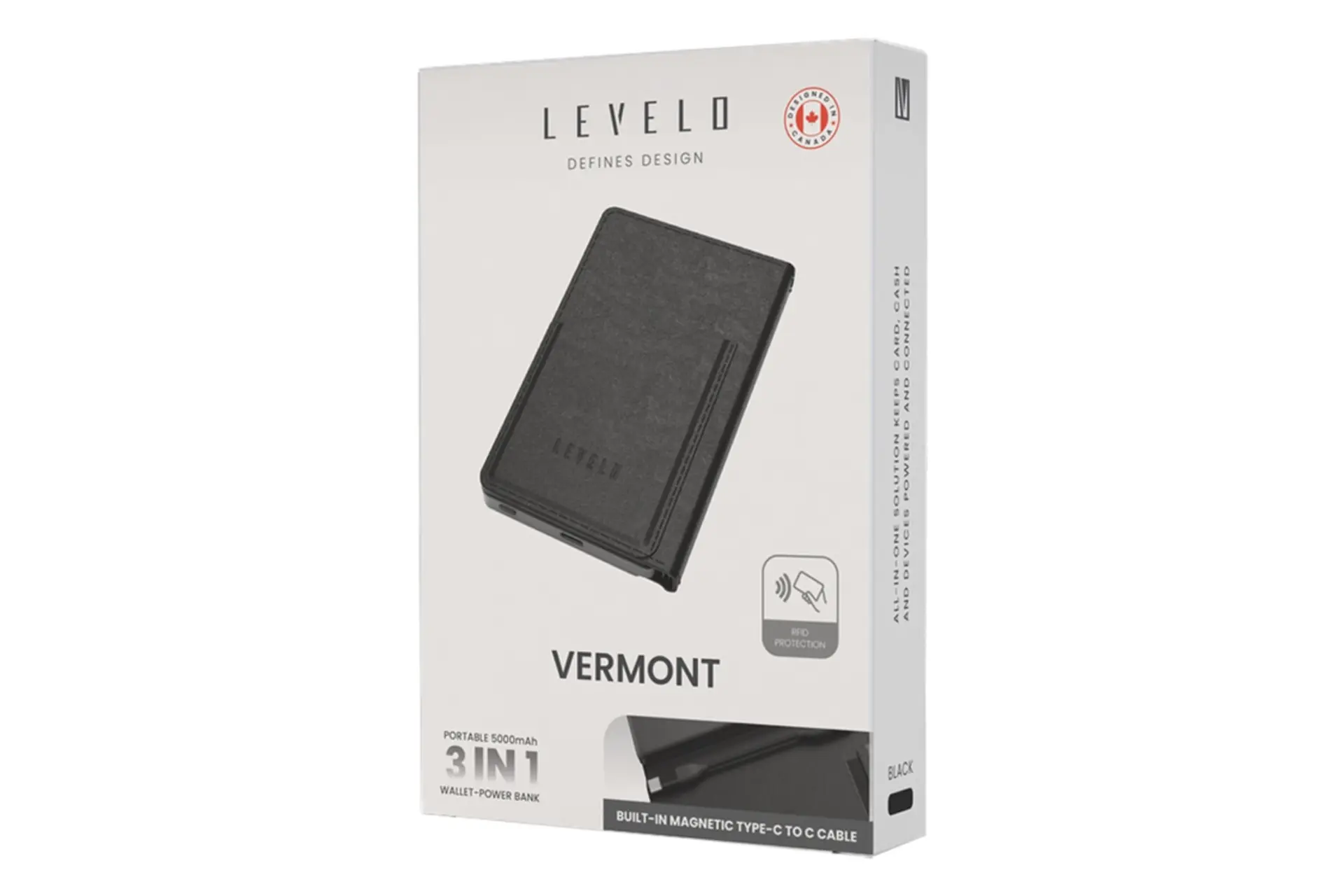 جعبه پاور بانک لولو Levelo Vermont 5000mAh