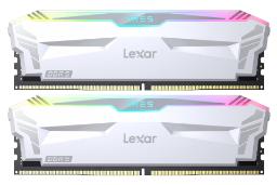 رم لکسار Lexar ARES RGB DDR5 سفید دوکاناله