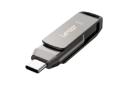 فلش مموری لکسار Lexar JumpDrive Dual Drive D400 64GB USB 3.2 Gen 1 از نمای کناری
