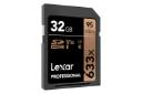 کارت حافظه لکسار Lexar Professional 633x V10 SDHC Class 10 UHS-I U1 32GB نمای جانبی
