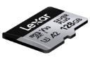 کارت حافظه لکسار microSDXC با ظرفیت 128 گیگابایت مدل Professional SILVER PLUS A2 V30