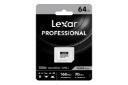 جعبه کارت حافظه لکسار Lexar SILVER microSDXC Class 10 UHS-I U3 64GB