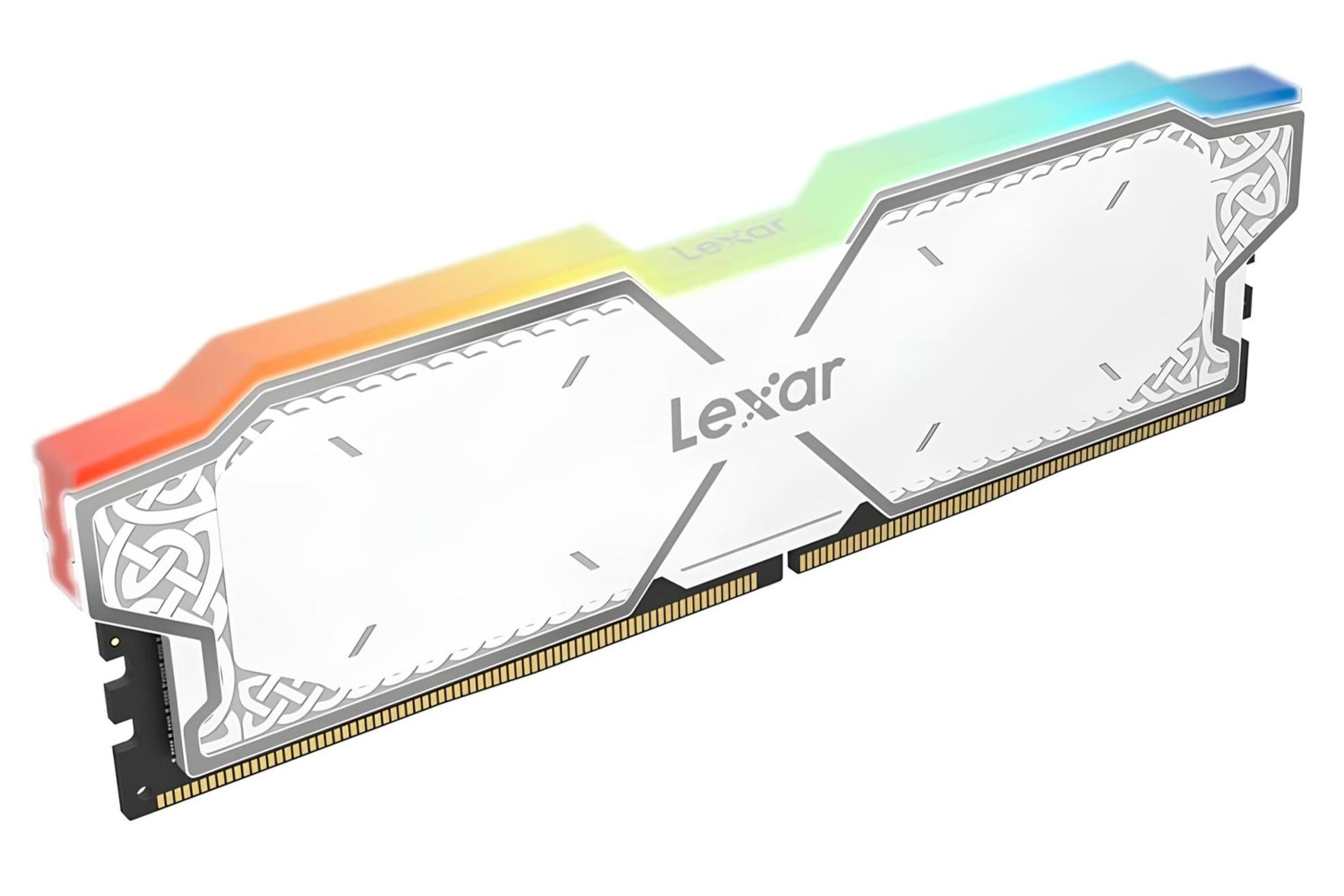 سمت چپ رم لکسار Lexar THOR RGB DDR5 سفید
