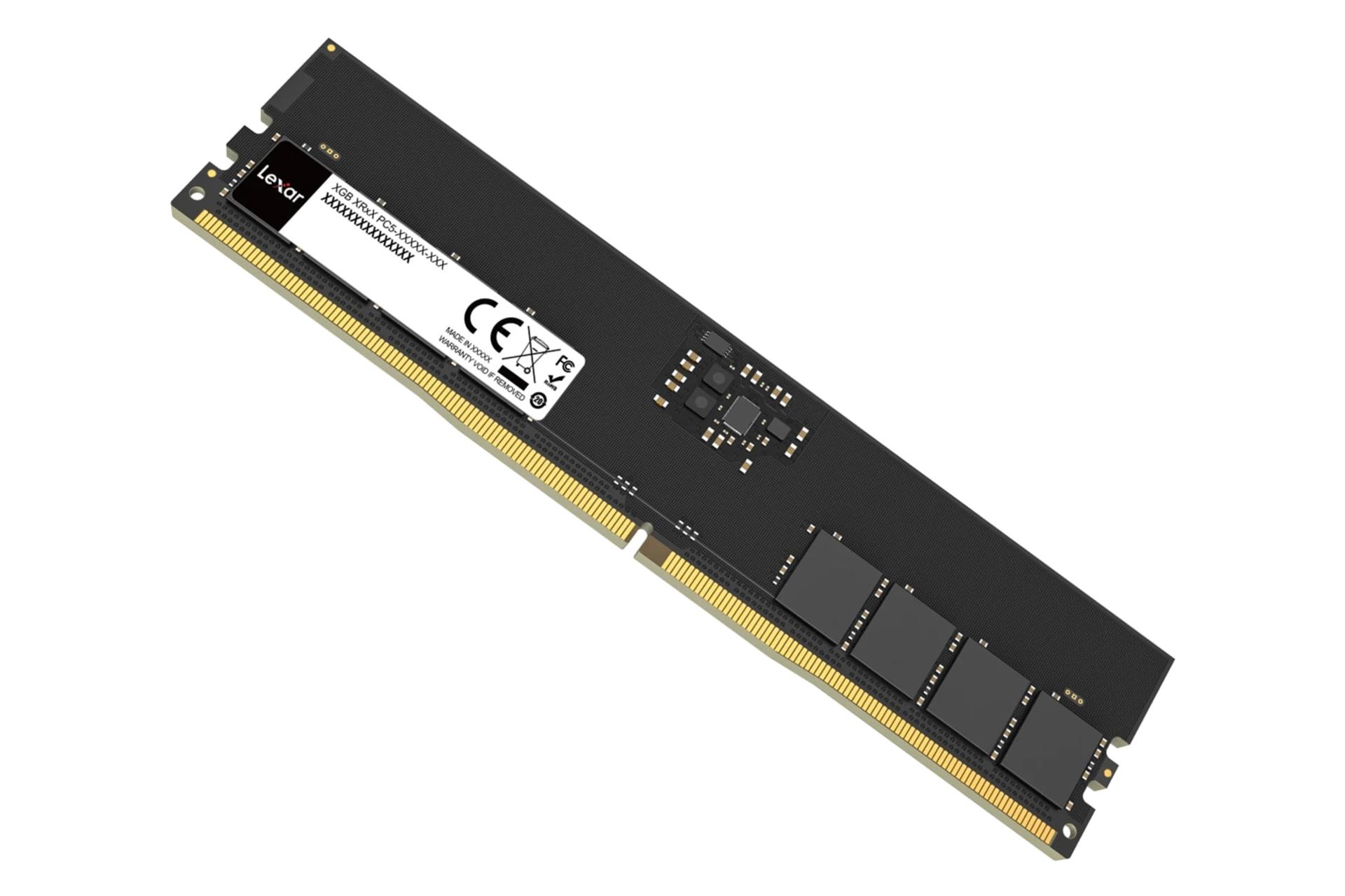 رم لکسار Lexar UDIMM Desktop DDR5 از نمای کناری