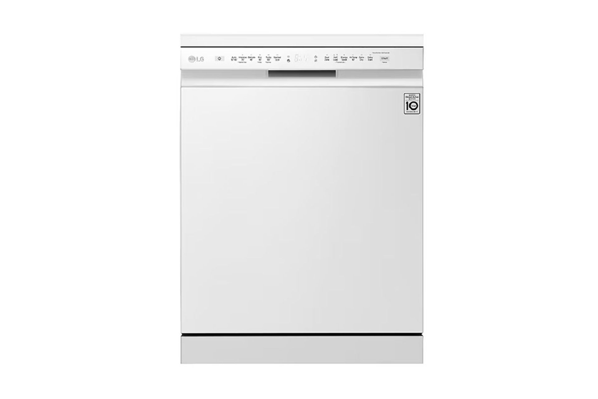 ماشین ظرفشویی ال جی DFB512FW از نمای جلو