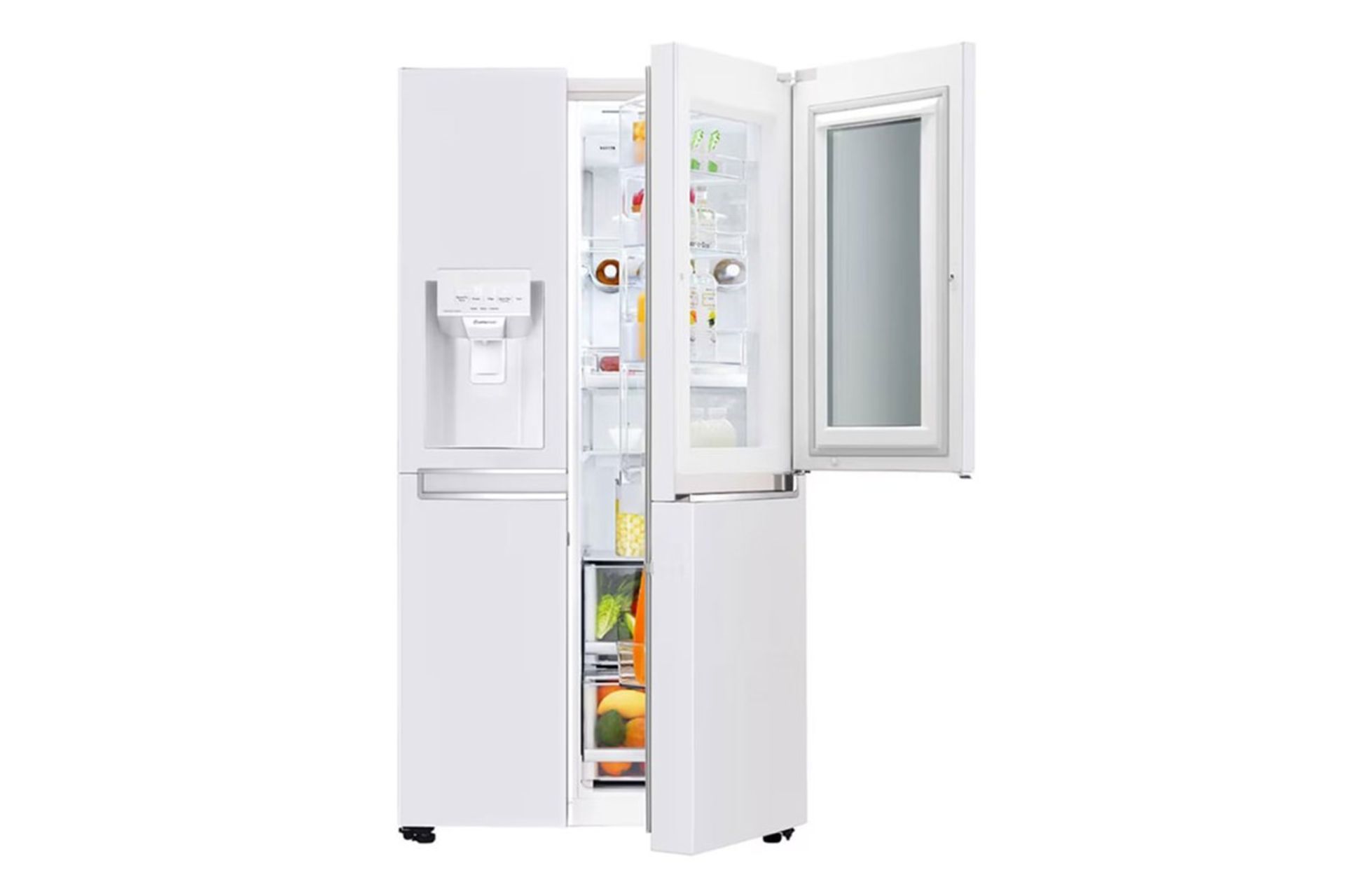 یخچال فریزر ال جی LG GR-X260JQGW نمای جلو درب نیمه باز