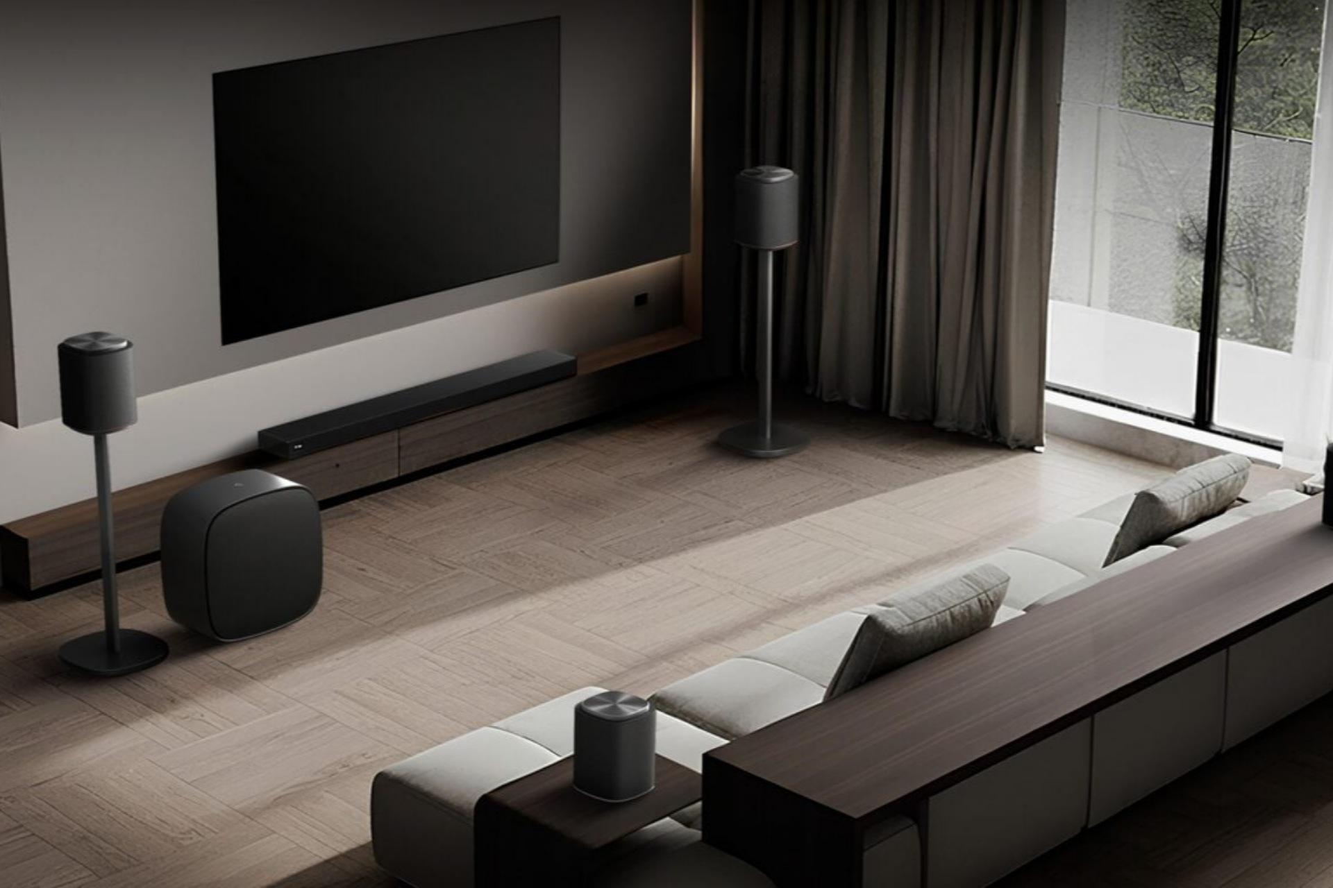 سیستم ساندبار LG Sound Suite ال‌جی در خانه