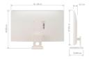 ابعاد و اندازه مانیتور ال جی 27 اینچ مدل MyView 27SR50F