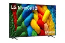 تلویزیون ال جی نانو LG NANO80 2025 نمای جلو و چپ