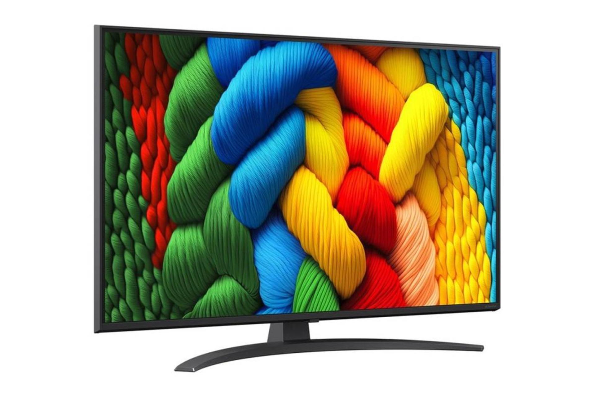 تلویزیون ال جی نانو LG NANO81 2025 نمای جلو و چپ