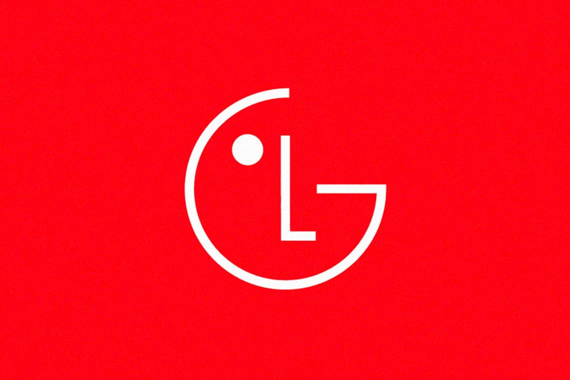 لوگو جدید ال جی ۲۰۲۳ پس زمینه قرمز LG
