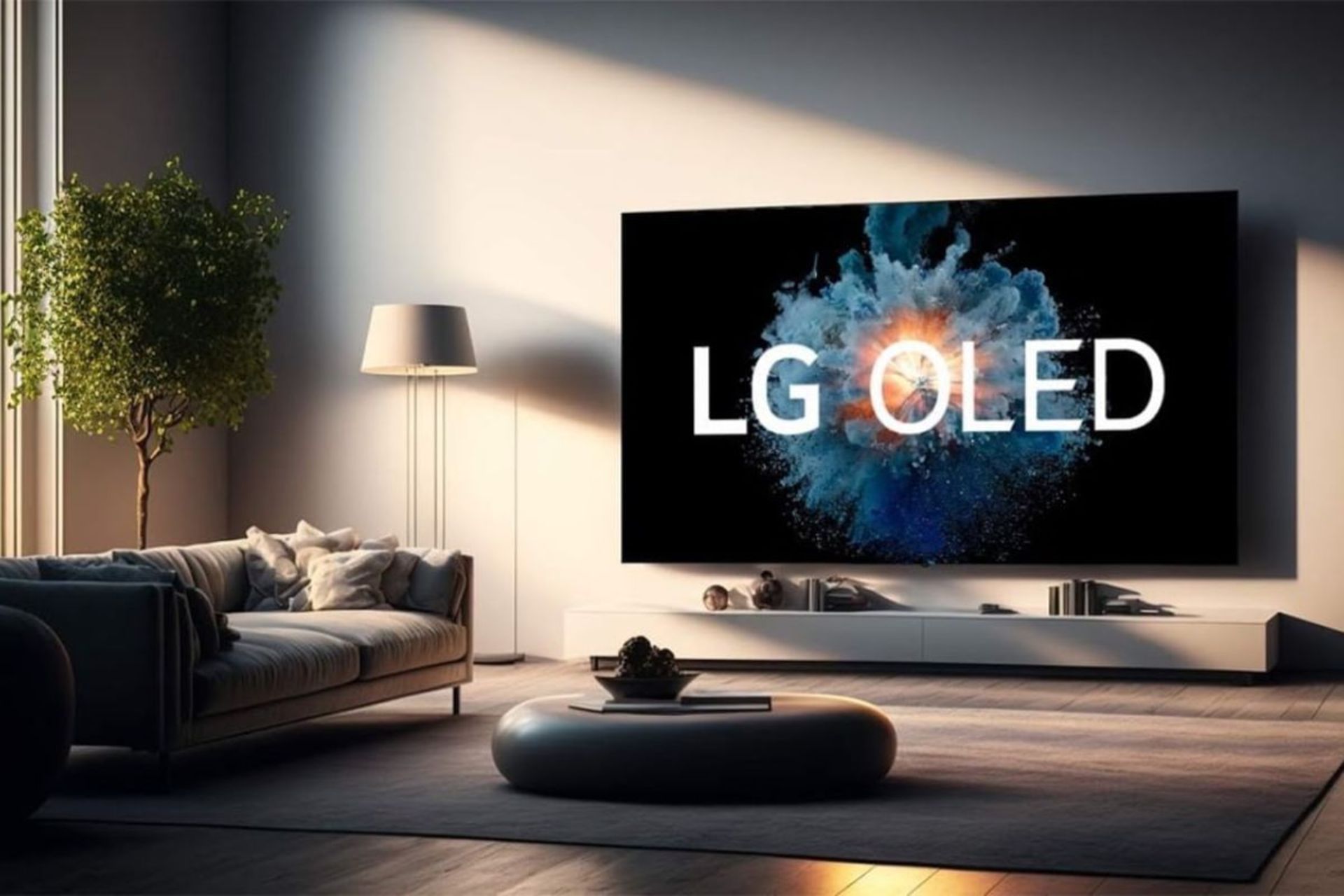 تلویزیون OLED ال جی در محیط خانه