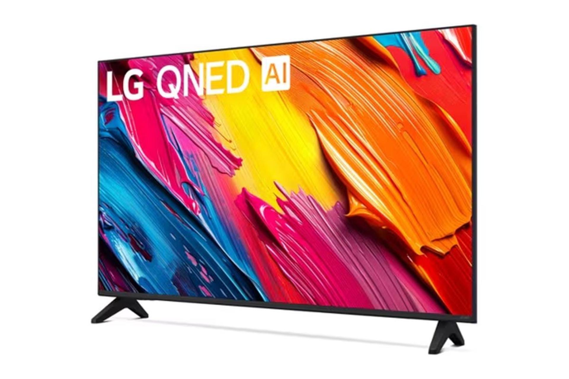 تلویزیون ال جی LG QNED70 2025 نمای جلو و راست