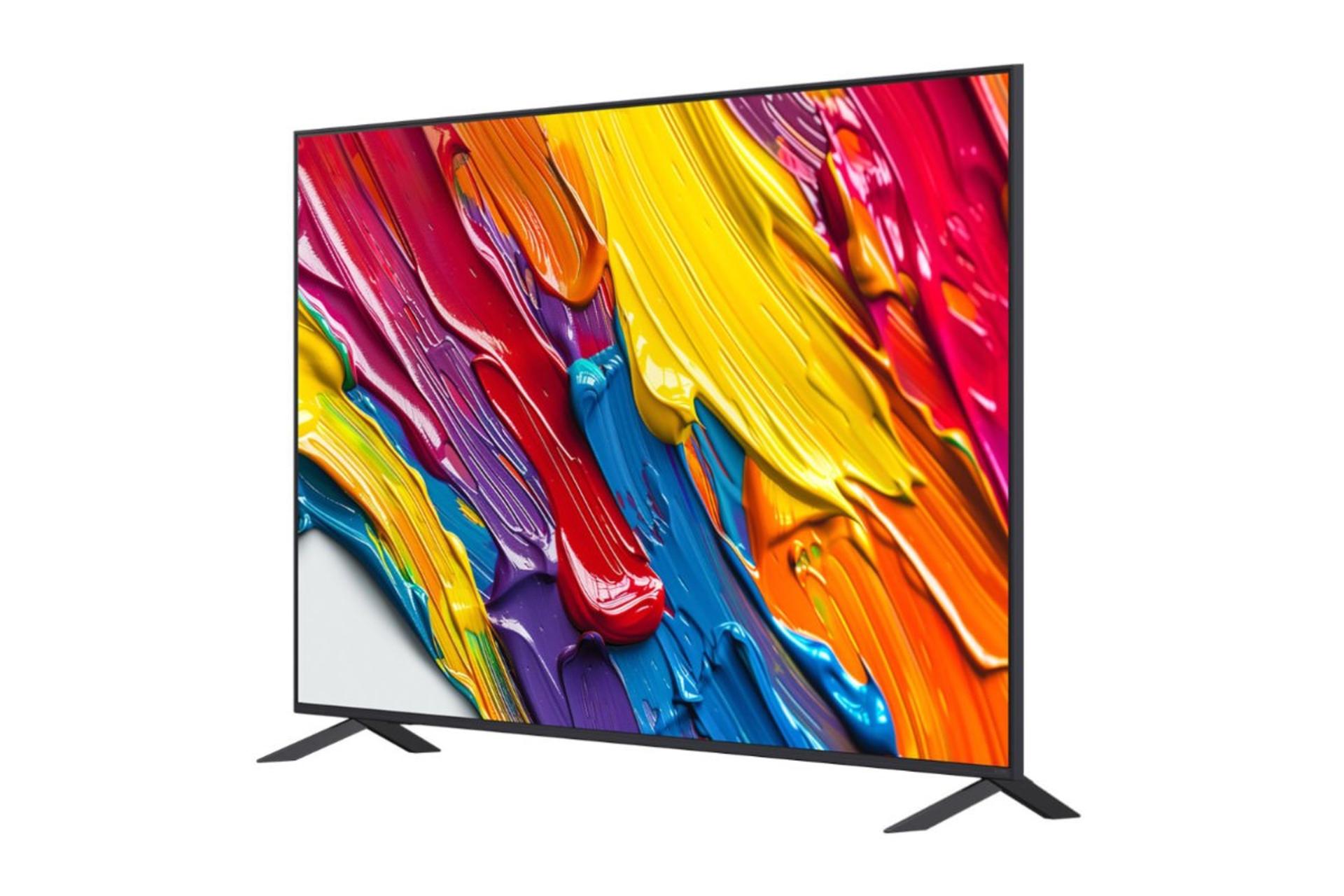 تلویزیون ال جی LG QNED84 2025 نمای جلو و راست