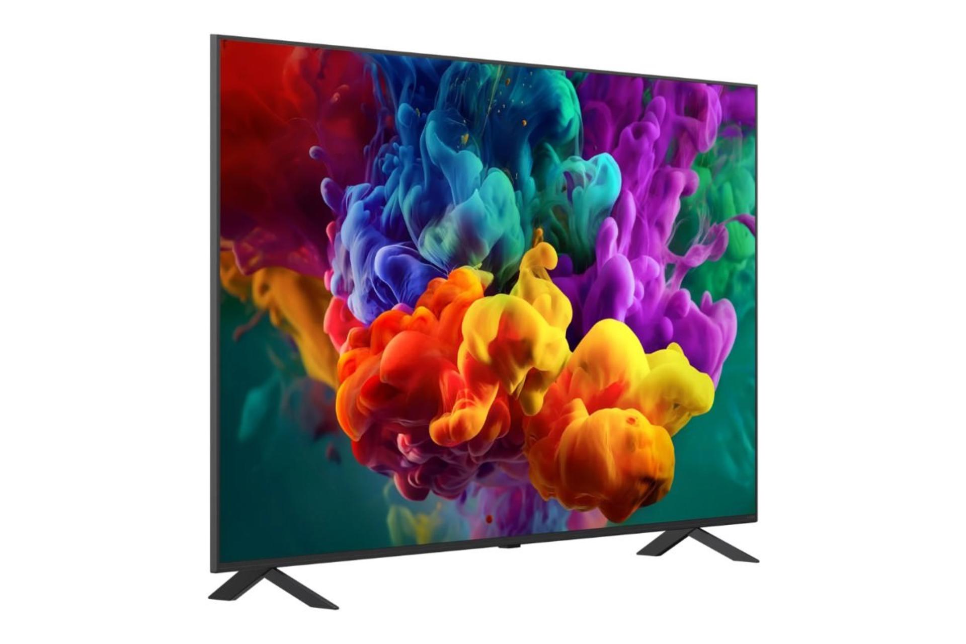تلویزیون ال جی LG QNED85 2026 نمای جلو و چپ