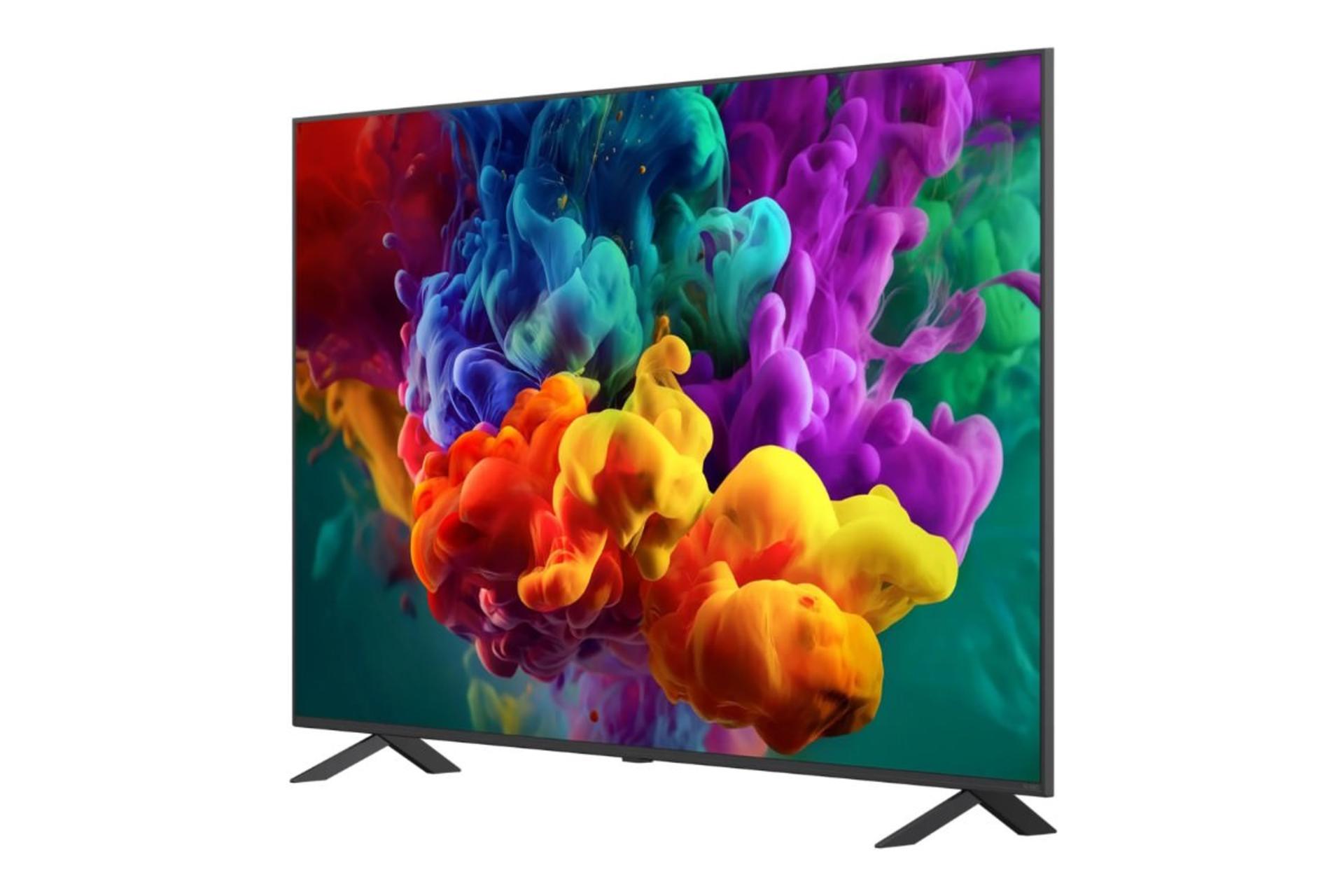 تلویزیون ال جی LG QNED85 2026 نمای جلو و راست