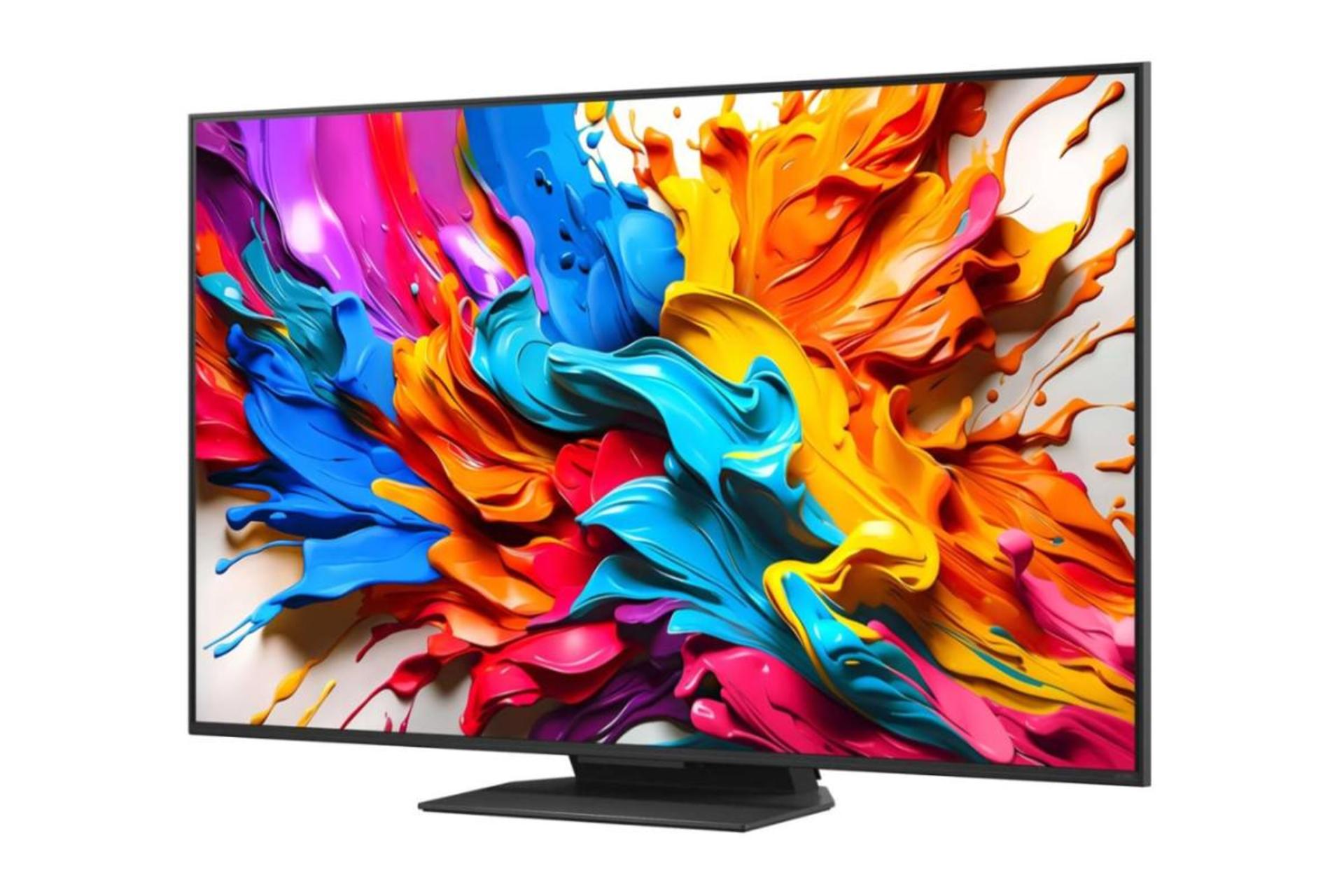 تلویزیون ال جی LG QNED9M نمای جلو و راست