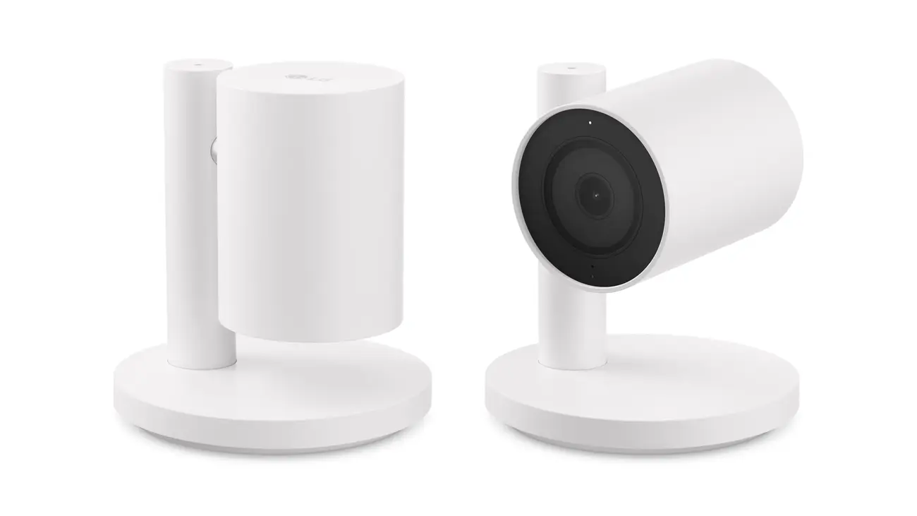 دوربین امنیتی هوشمند (Smart Security Camera) برند ال‌جی (LG) با بدنه سفید