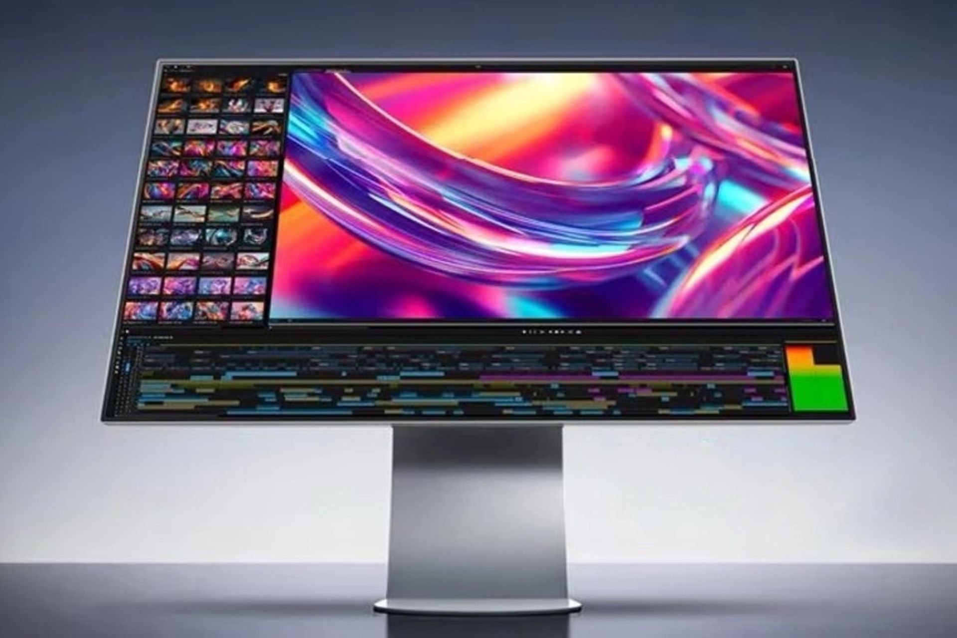 نمای جلو مانیتور ال‌جی اولترافاین 6K