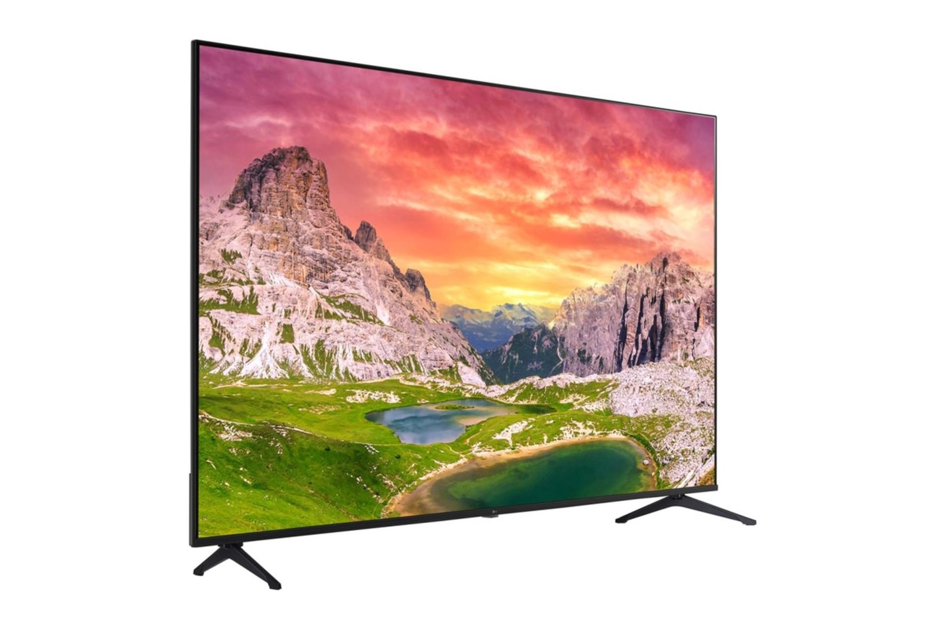 تلویزیون ال جی LG UA851C 2025 نمای جلو و چپ