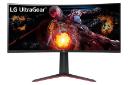 نمای جلو و لوگوی مانیتور ال جی 34 اینچ مدل UltraGear 34GP63A