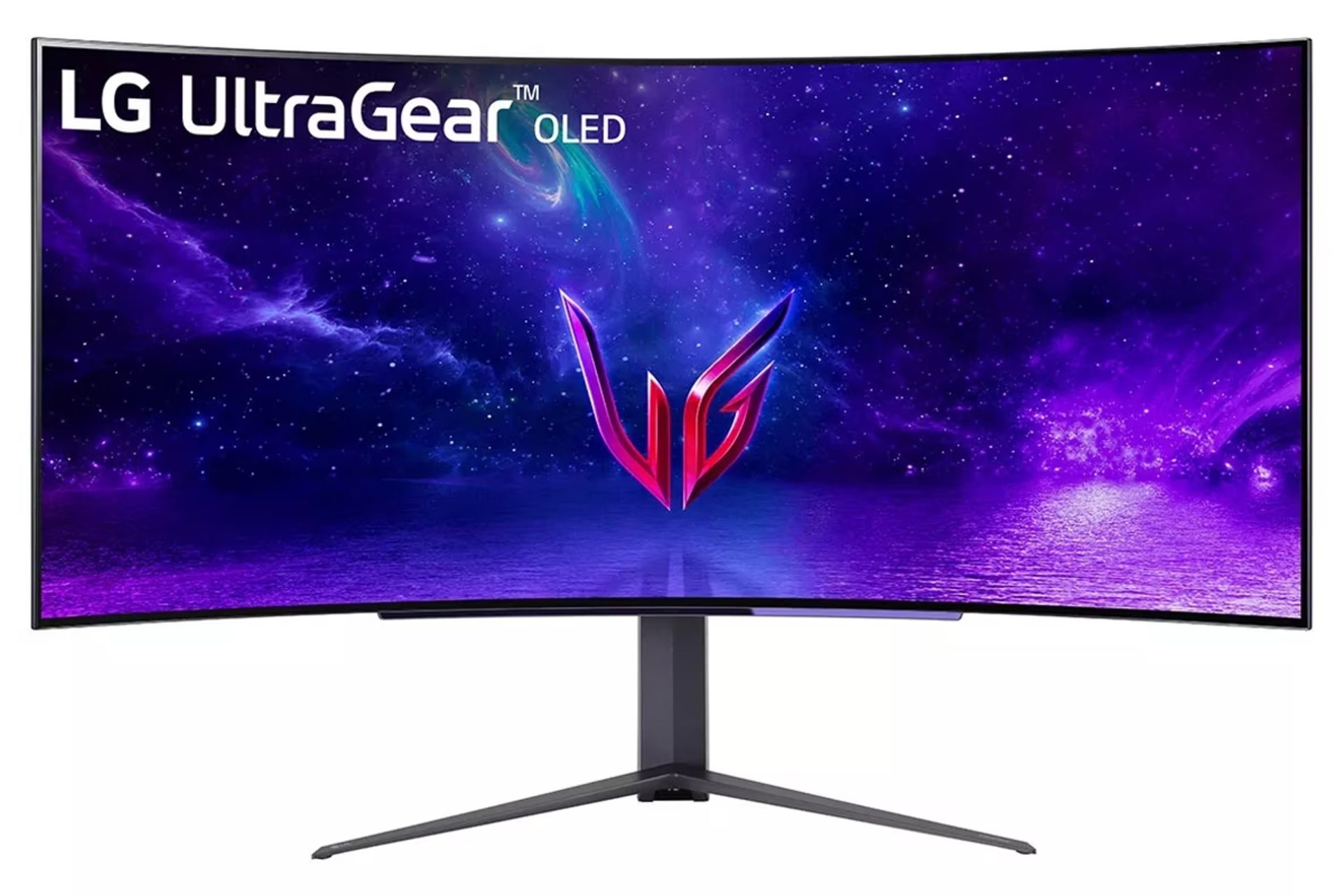 نمای جلو و رزولوشن مانیتور ال جی 45 اینچ مدل UltraGear 45GS95QE