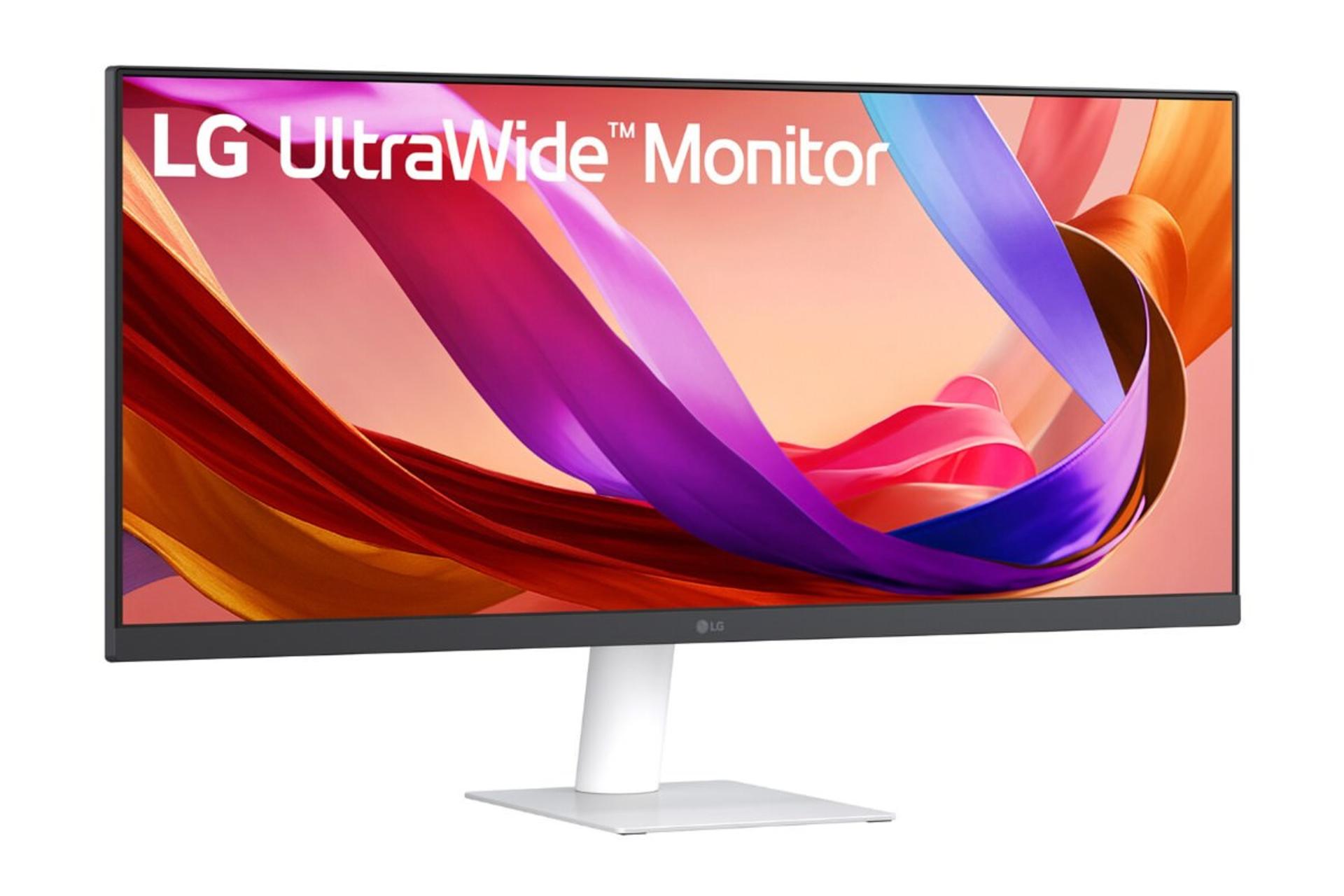 مانیتور ال جی LG UltraWide 29U531A نمای جلو و چپ