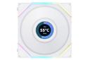 فن کیس لیان لی UNI FAN TL LCD 120 Reverse Blade White بسته 3 عددی