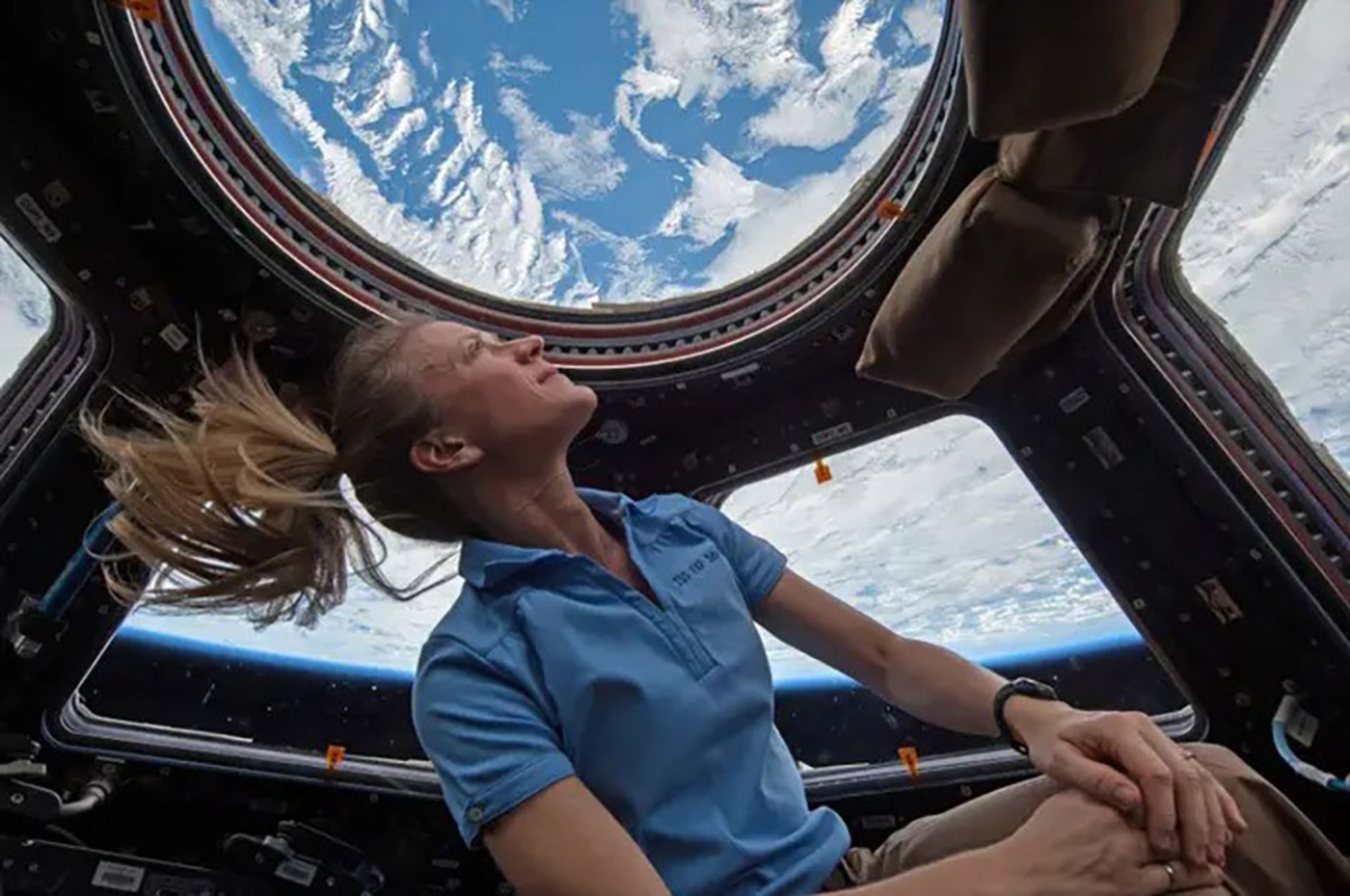 زن فضانورد در ایستگاه فضایی بین‌المللی
