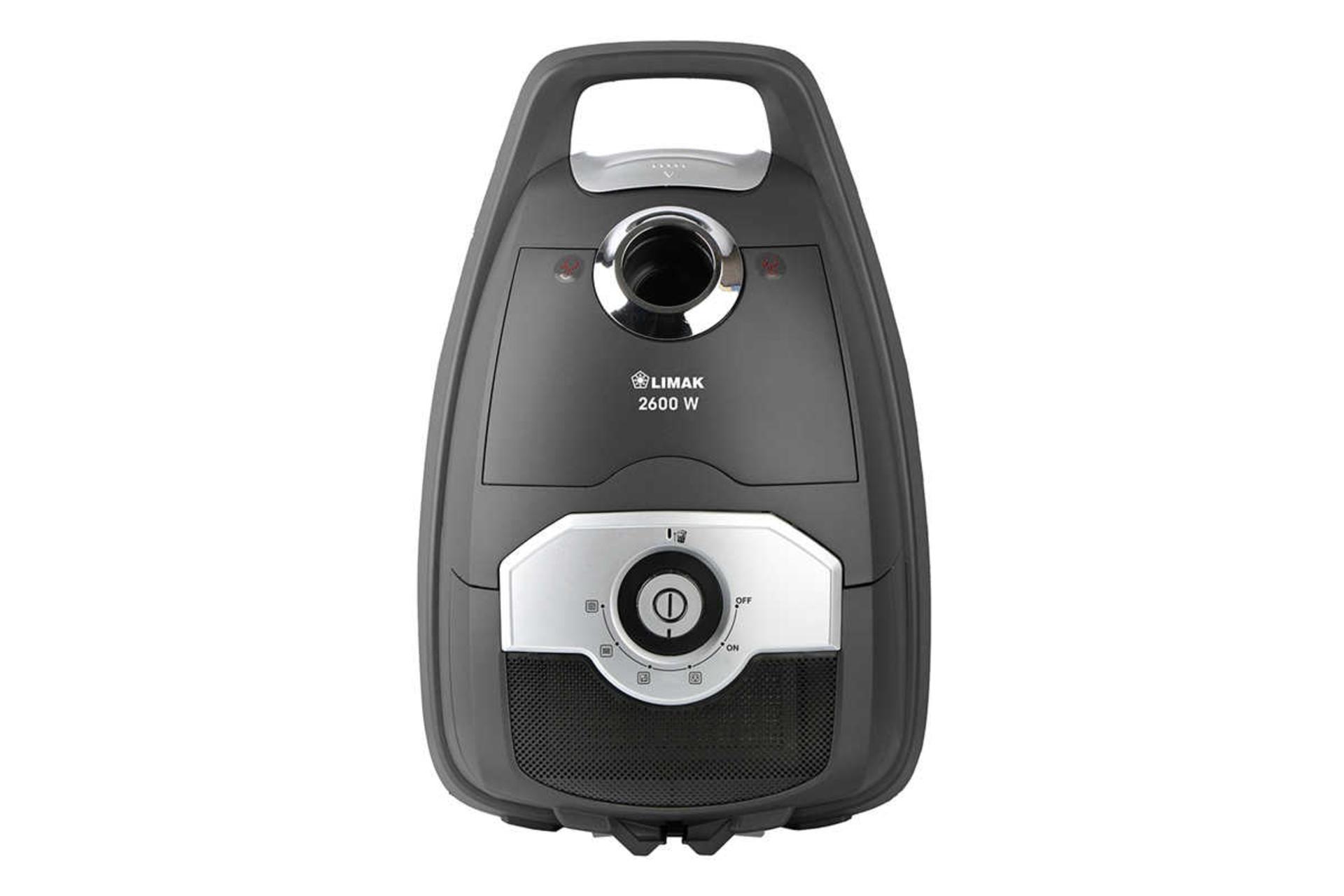 نمای جلوی جاروبرقی لیماک جنرال اینترنشنال LGI-ZA2600 رنگ خاکستری