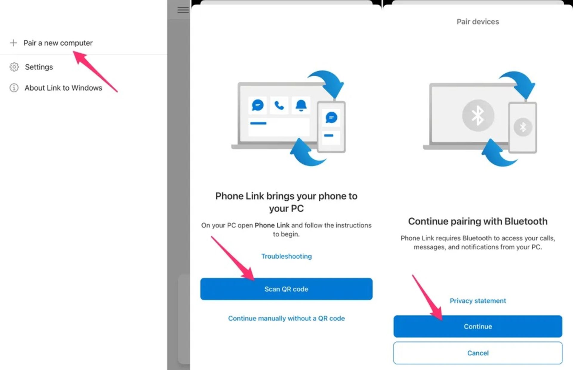 برنامه link to windows برای آيفون