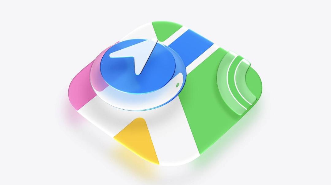 آیکون اپ نقشه‌ی اپل مپس