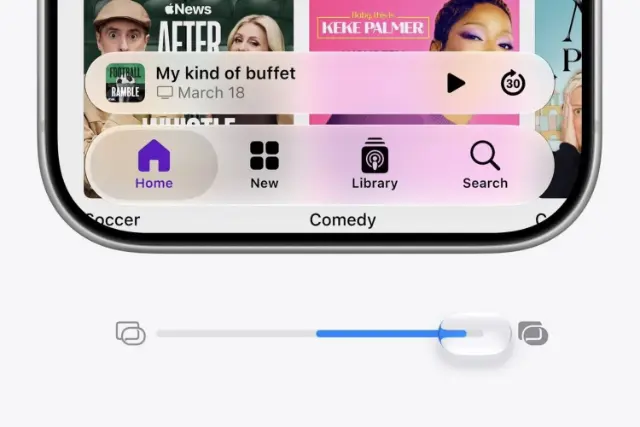 تنظیم شفافیت «شیشه مایع» آیفون در iOS 27 امکان‌پذیر می‌شود